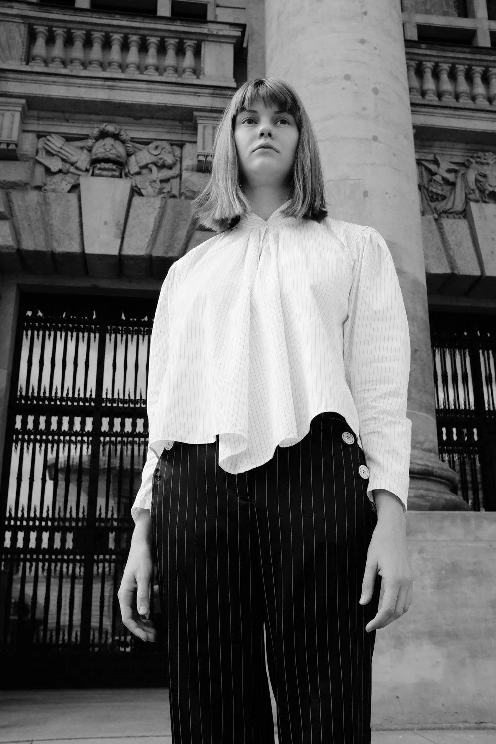 0500_SATIN PINSTRIPES TROUSERS