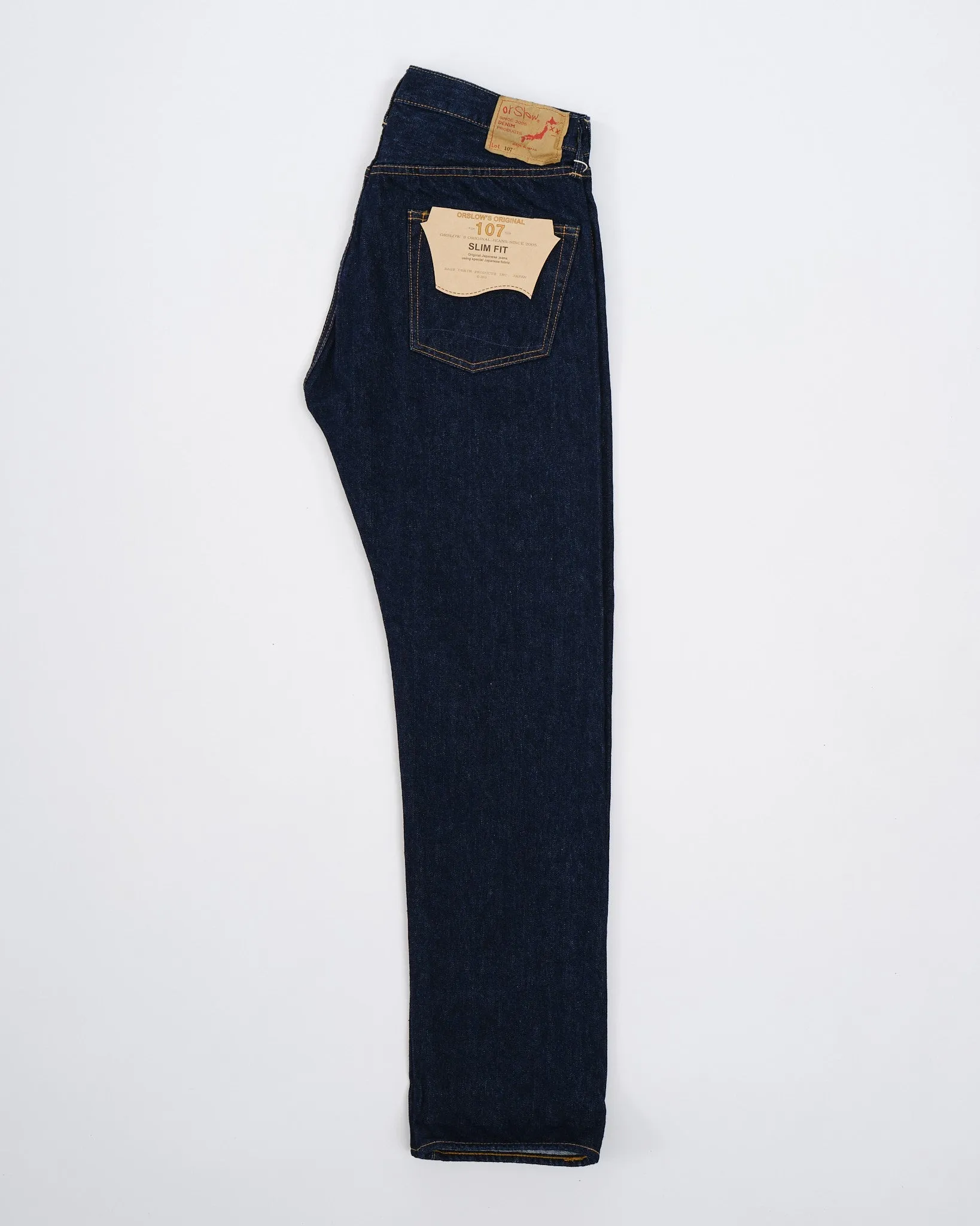 107 IVY FIT SELVEDGE DENIM ONE WASH