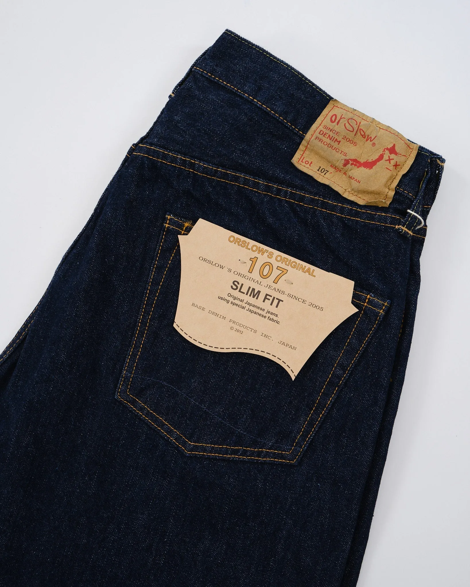 107 IVY FIT SELVEDGE DENIM ONE WASH