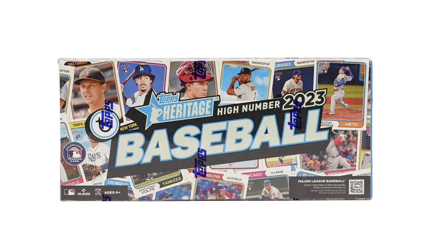 2023 Topps Heritage High Number Baseball Hobby Box 24 Packs per Box, 9 Cards per Pack