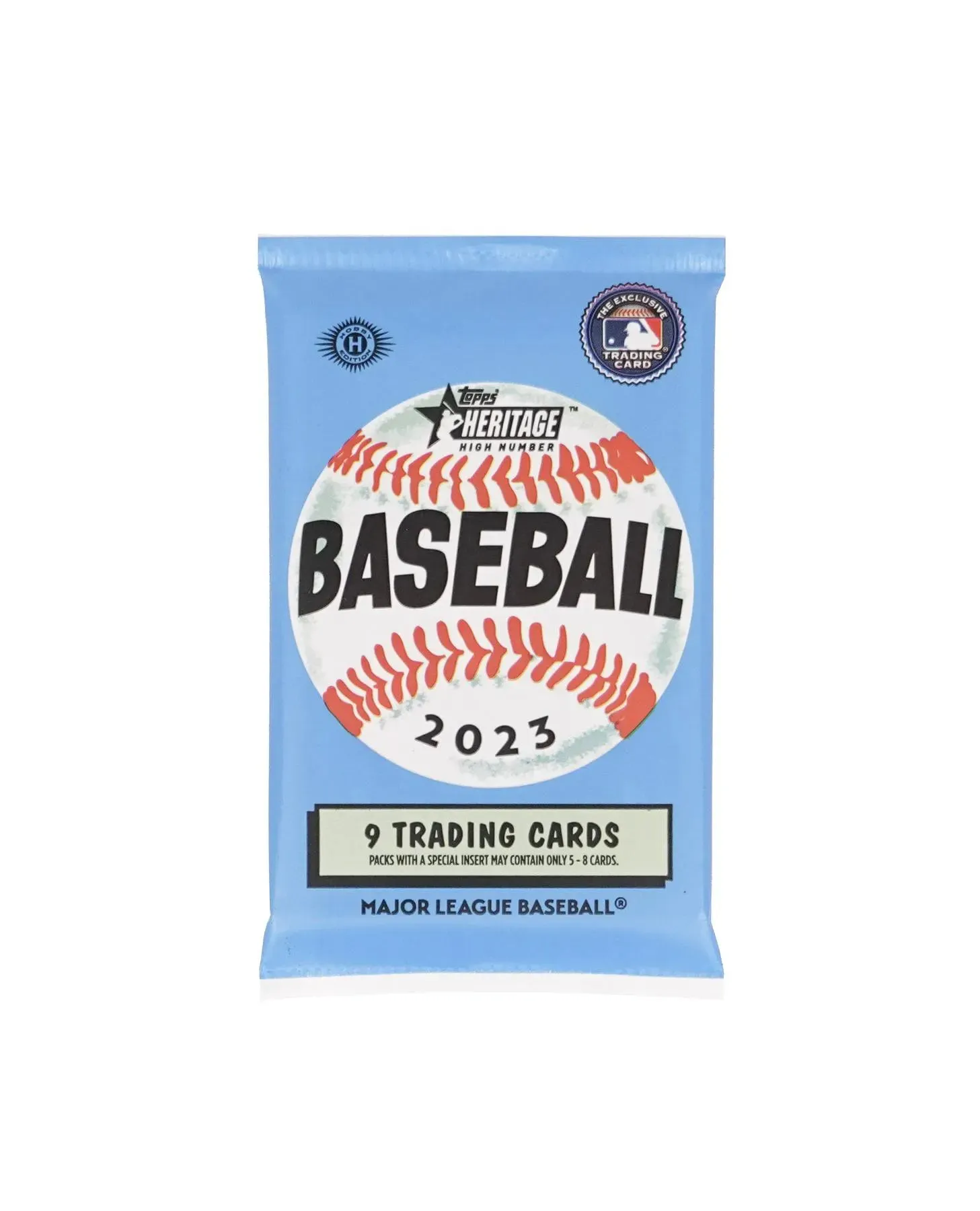 2023 Topps Heritage High Number Baseball Hobby Box 24 Packs per Box, 9 Cards per Pack