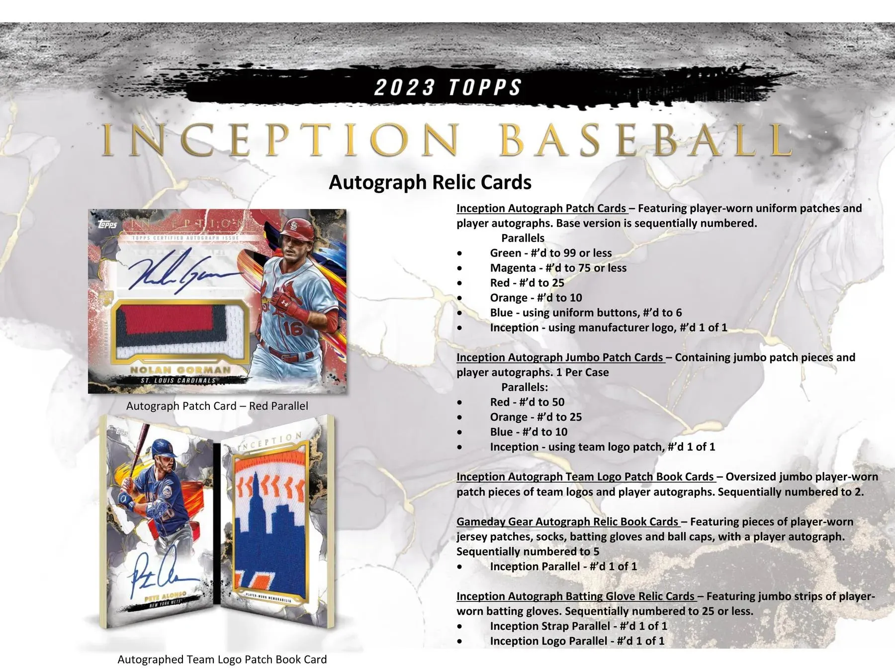 2023 Topps Inception Baseball Hobby Box 16 Boxes Per Case, 7 Cards Per Box