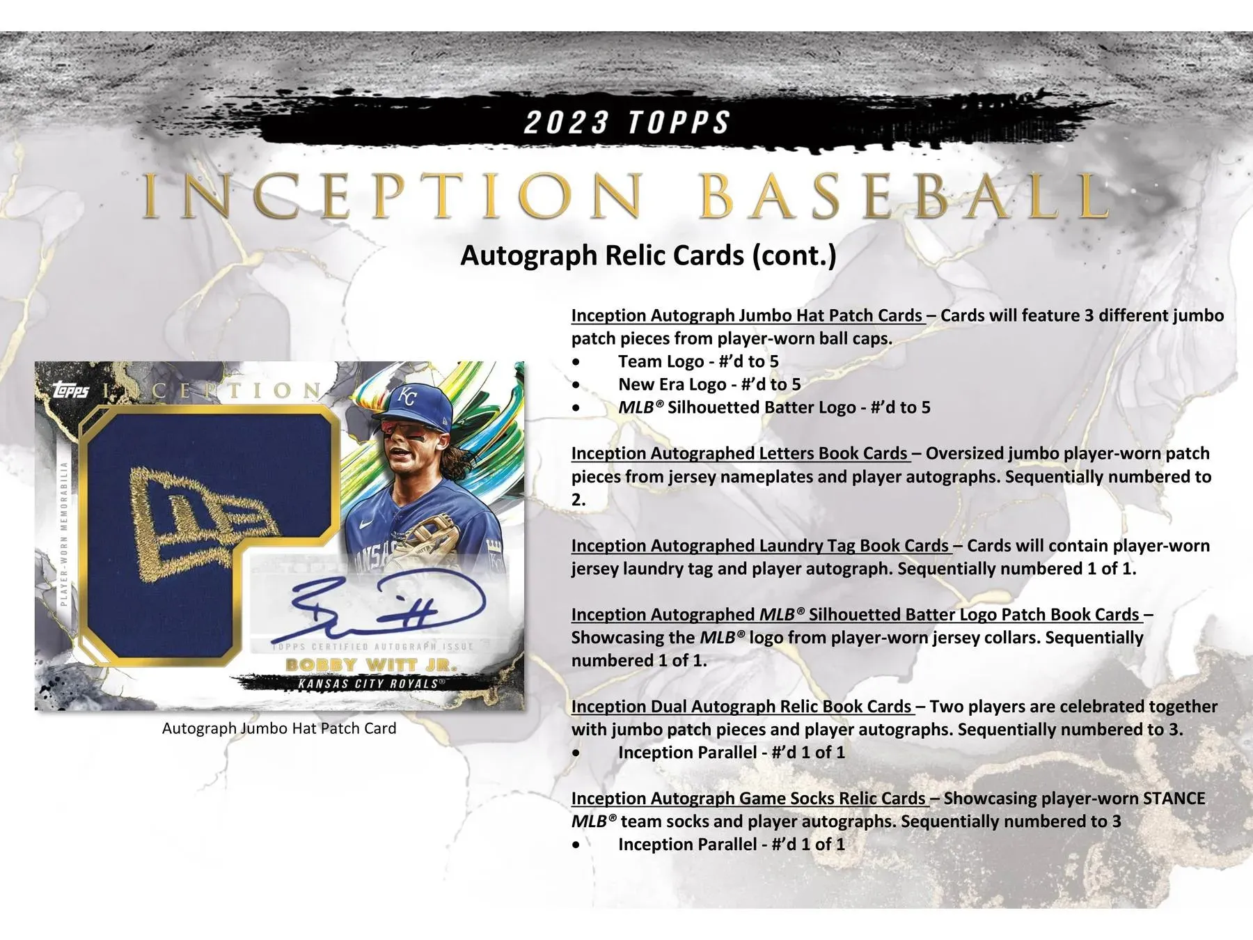 2023 Topps Inception Baseball Hobby Box 16 Boxes Per Case, 7 Cards Per Box