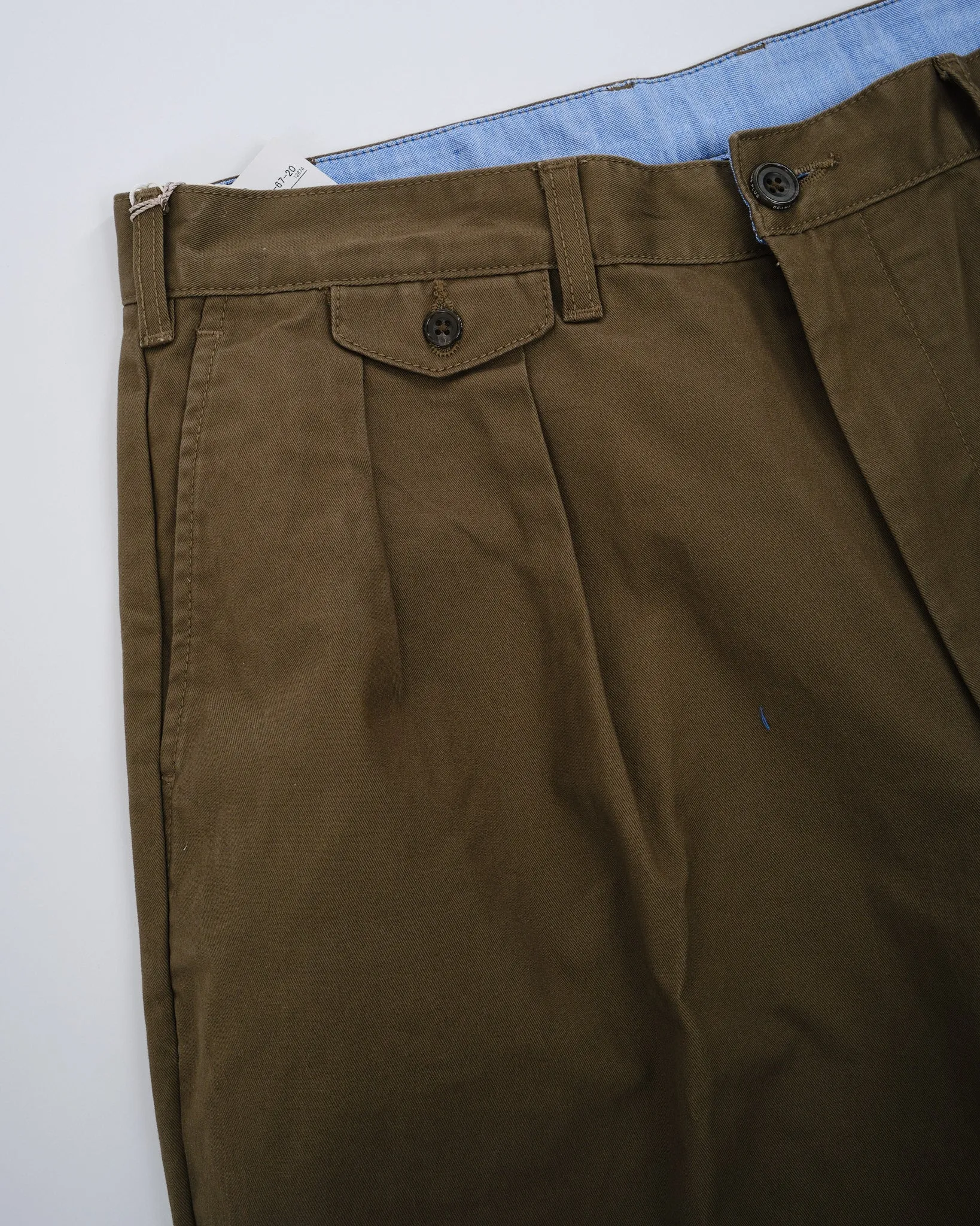 2Pleats Twill Olive