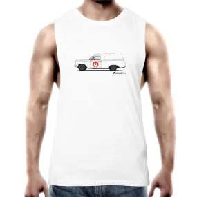 2XL White EH Holden Panel Van Mens Barnard Tank Top Tee - WAREHOUSE