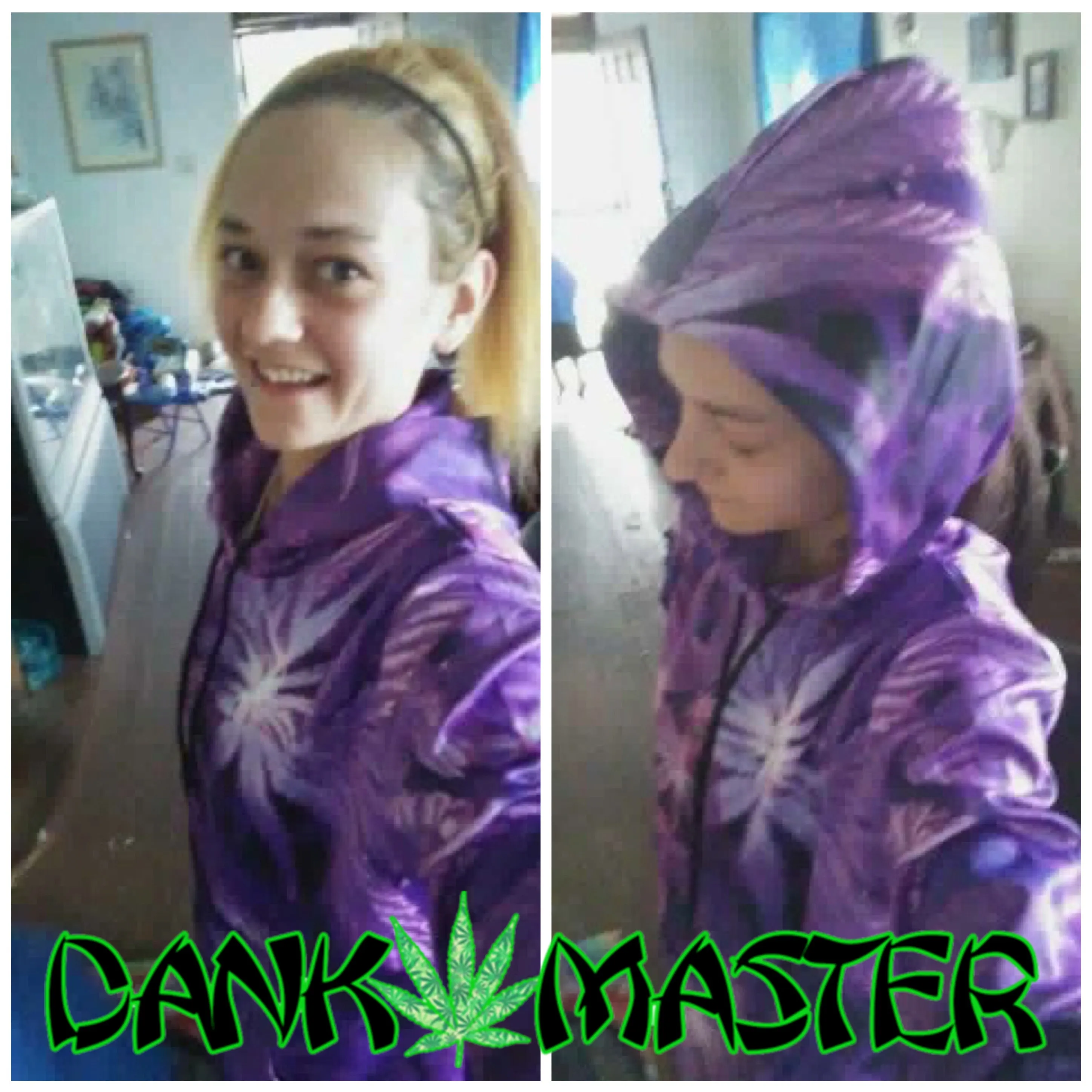 [42% OFF] Dank Master Purple Leaf Hoodie