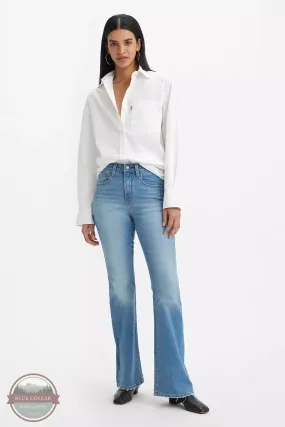 726 High Rise Flare Jeans in The Lucky One - Medium Wash by Levi's A3410-0047