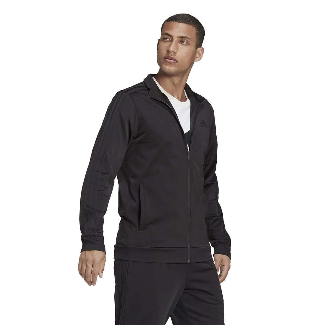 adidas - Men's Essentials Warmup 3 Stripes Track Jacket (H46101)