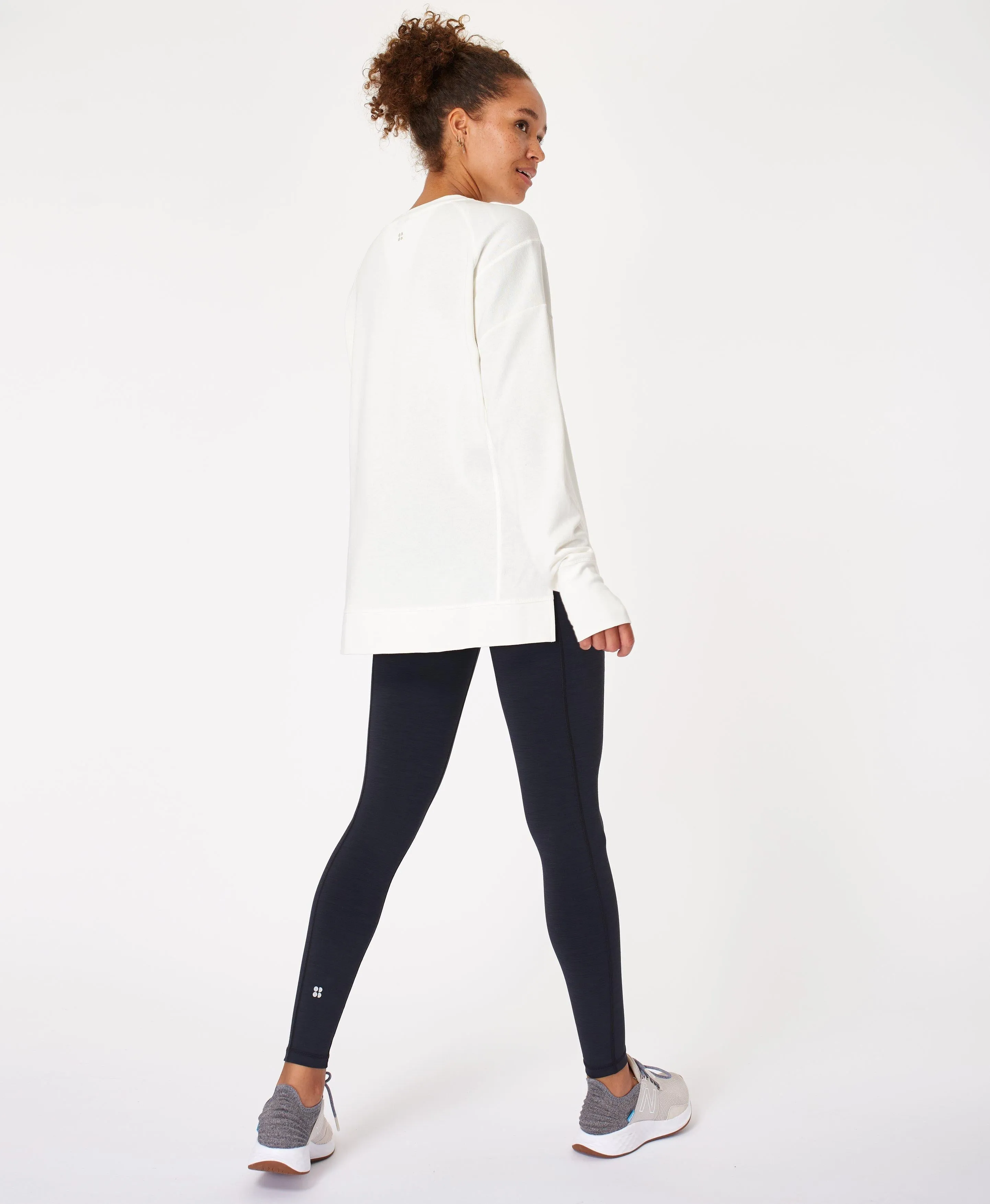 After Class Crop Sweatshirt Sb5622c Lily-White