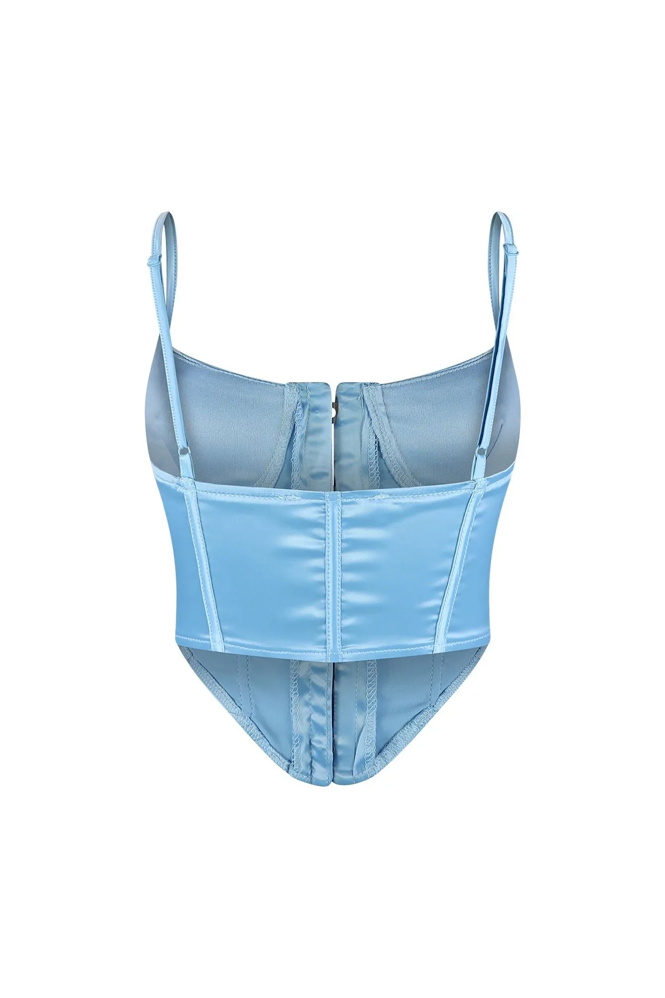 Aisha Satin Front Closure Corset