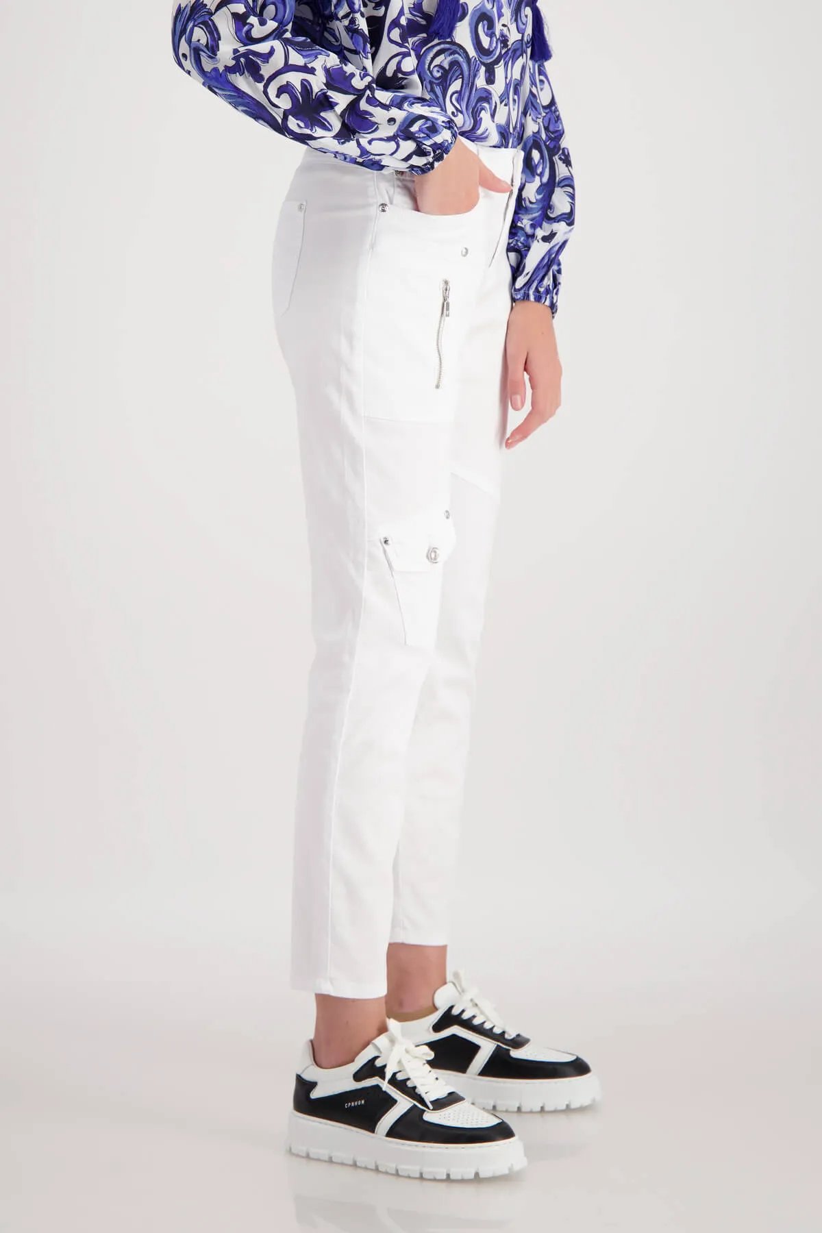 Antique White Cargo Pants