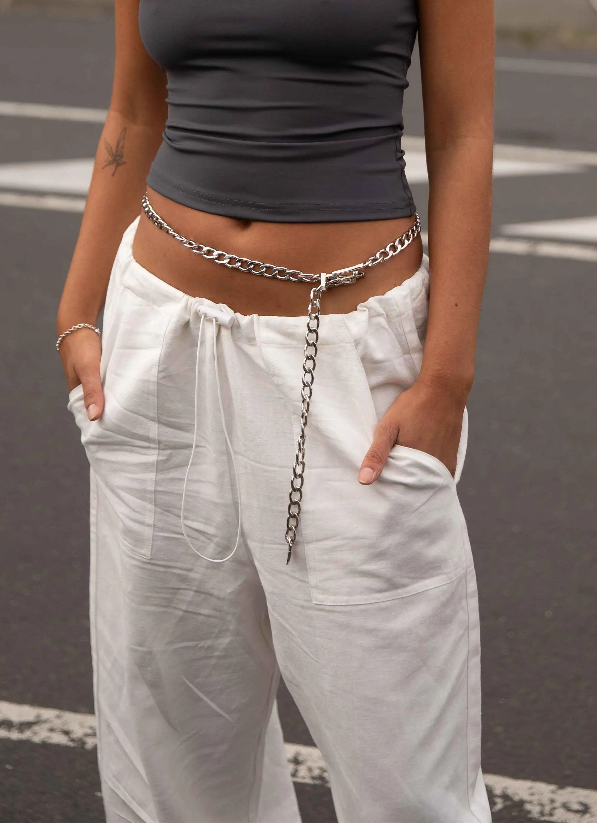 Arabella Chain Belt - Silver