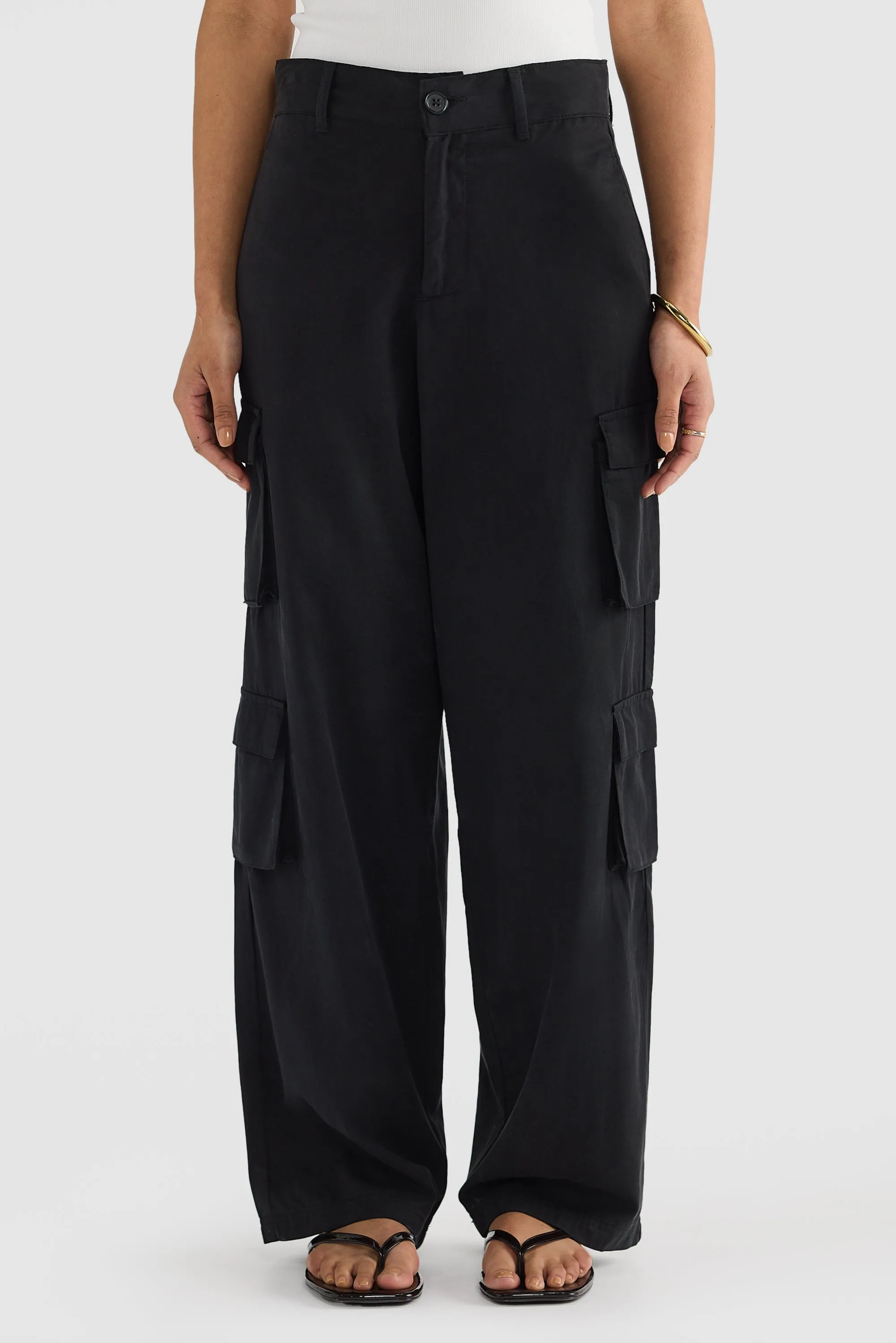 Arden Cargo Pants Black