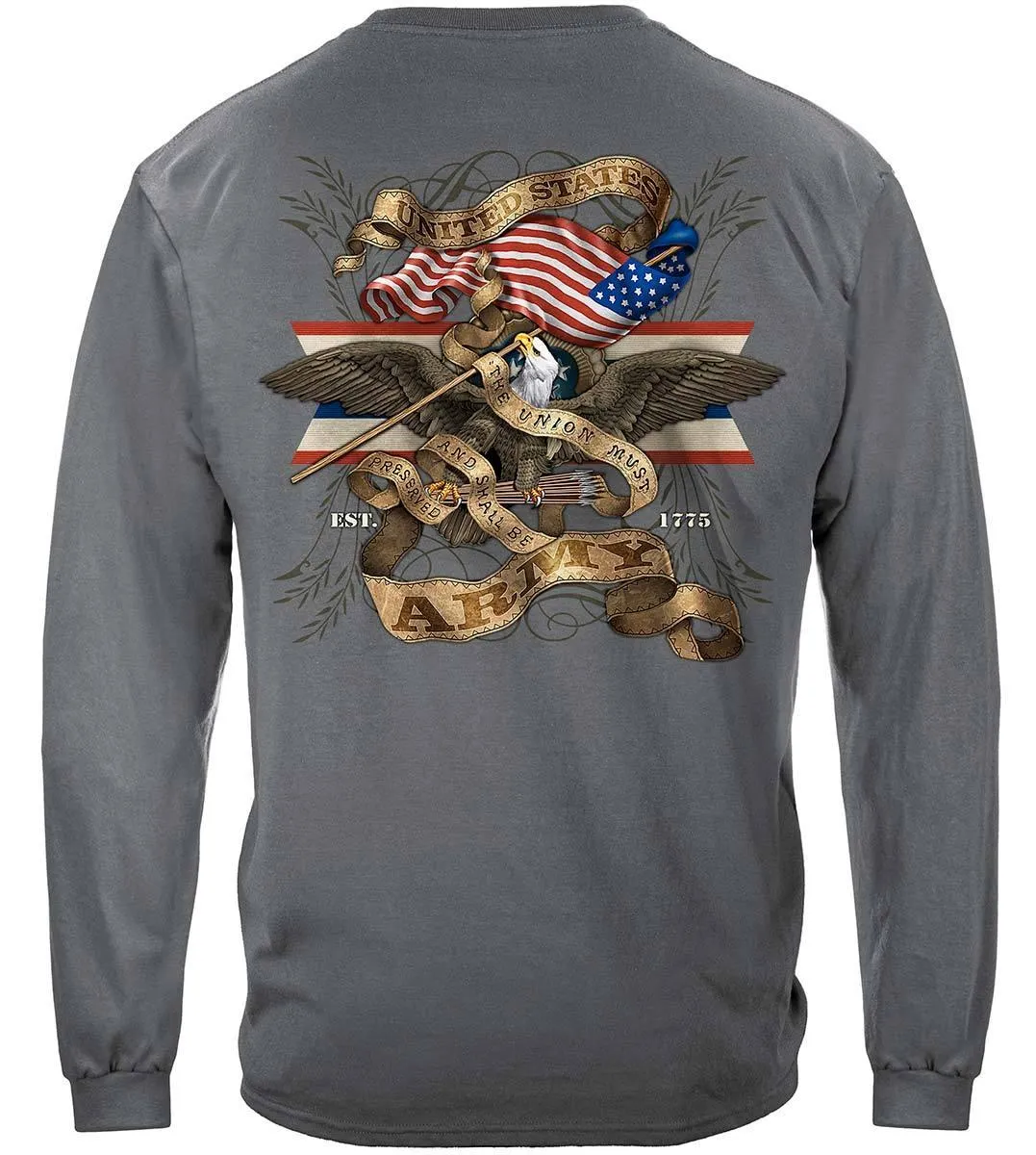 Army Eagle Antique This We'll Defend Premium Hoodie