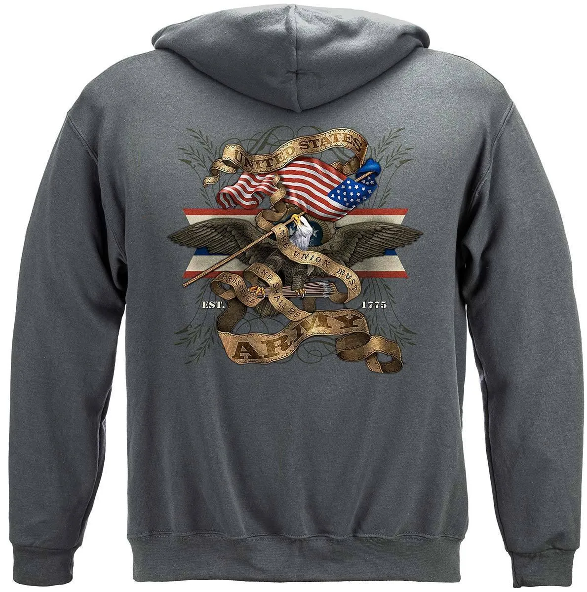 Army Eagle Antique This We'll Defend Premium Hoodie