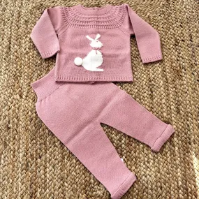 Artesania Granlei Bunny Rosa Knitted 2 Piece Set