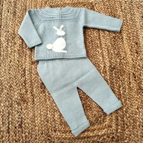 Artesania Granlei Bunny Teal Knitted 2 Piece Set