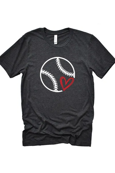 Baseball w/ heart 1671