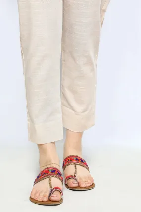 Beige Ladies Trouser