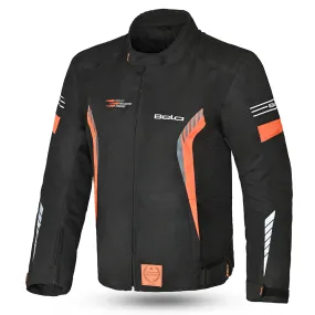 Bela Bradley Textile Motorcycle Jacket Black Orange