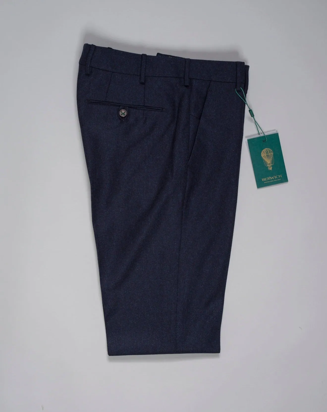 Berwich Morello VBC Flannel Trousers / Navy