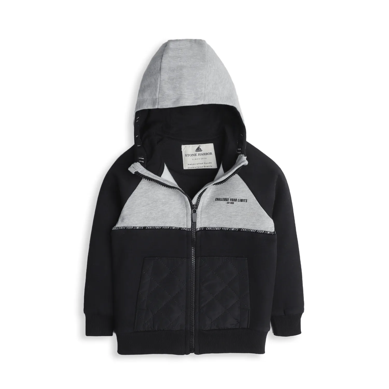 BOY'S PREMIUM FLEECE ZIP-THROUGH HOODIE