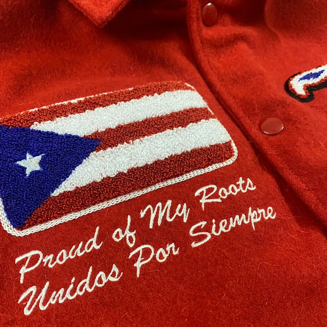 Bundle Puerto Rico (RED)Varsity Jacket & HAT