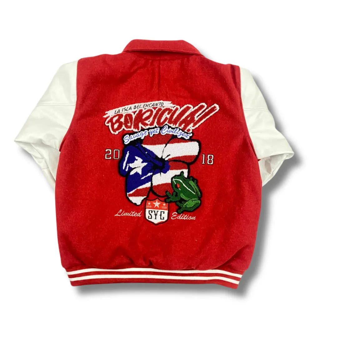 Bundle Puerto Rico (RED)Varsity Jacket & HAT