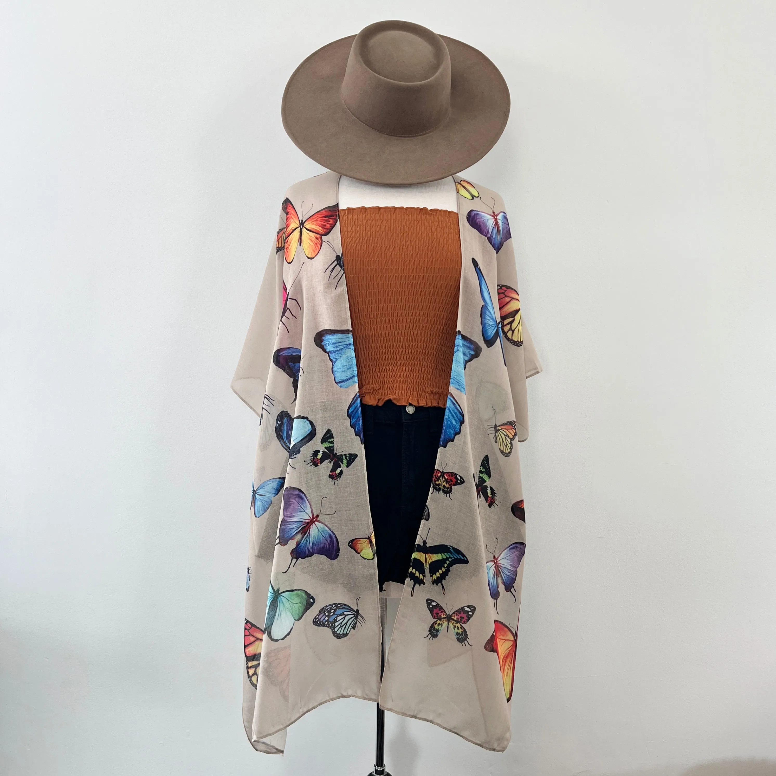 Butterfly Kimono - Taupe