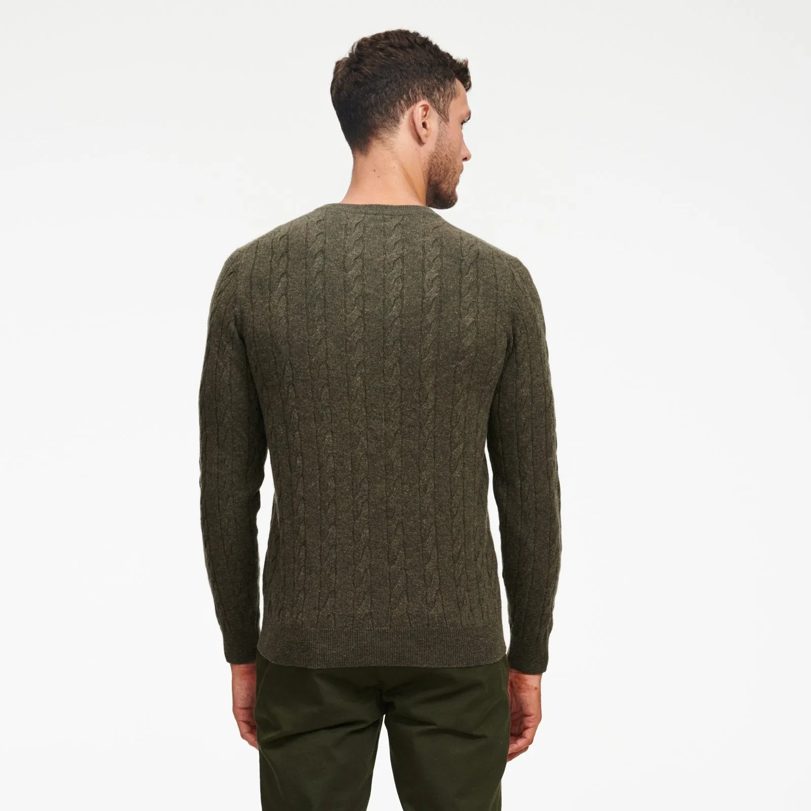 Cable Knit Crewneck Sweater