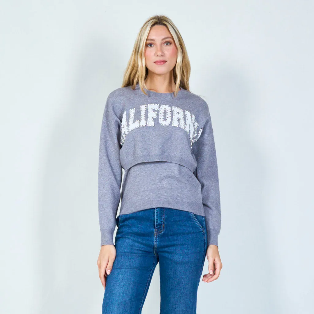 California graphic sweatshirt wholesale