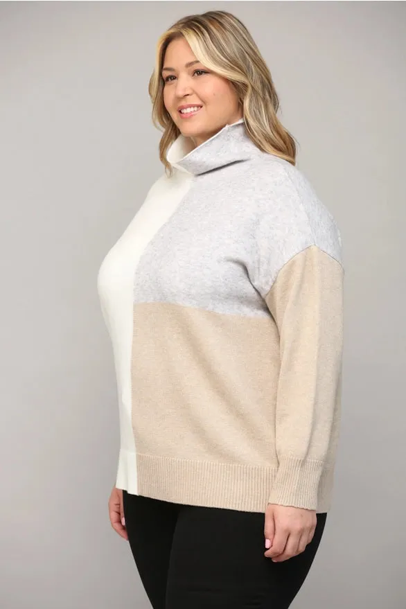 Cara Color Block Sweater