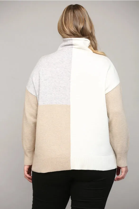 Cara Color Block Sweater