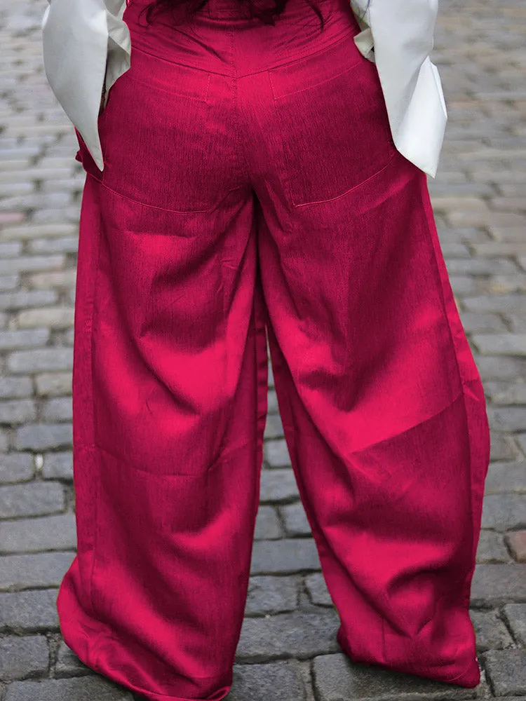 Cargo Pocket Wide Leg Pants