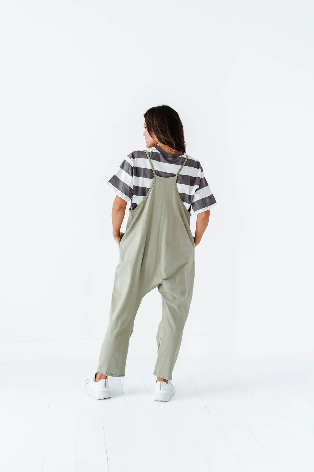 Carly Casual Jumpsuit In Sage