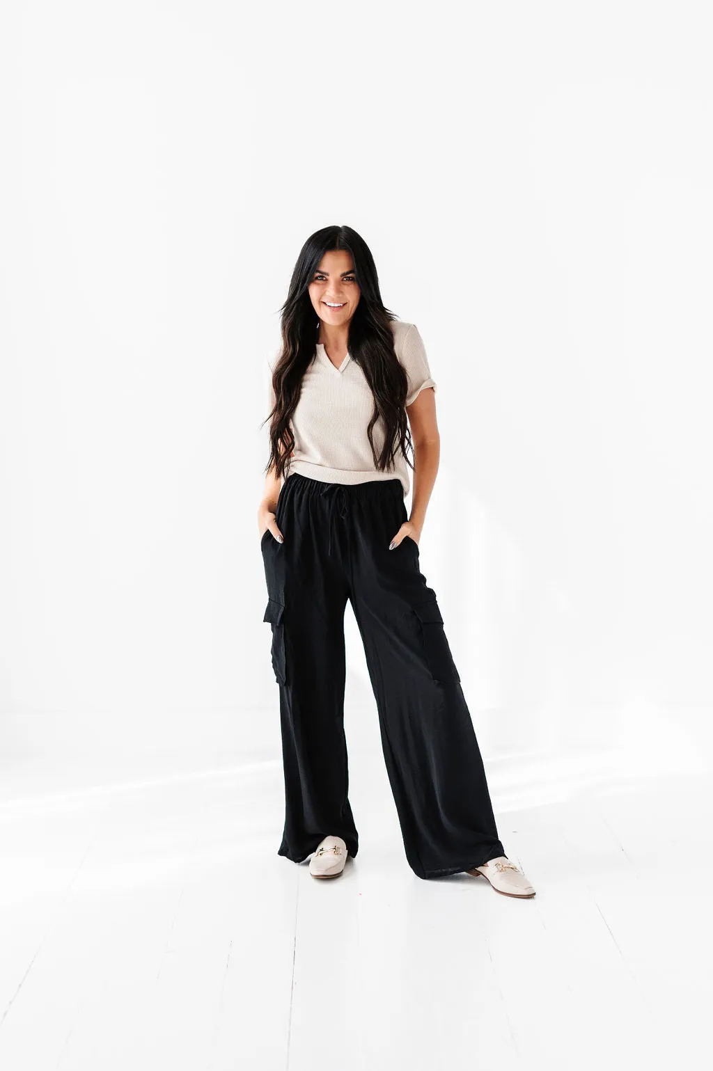 Carrie Cargo Wide Leg Pants