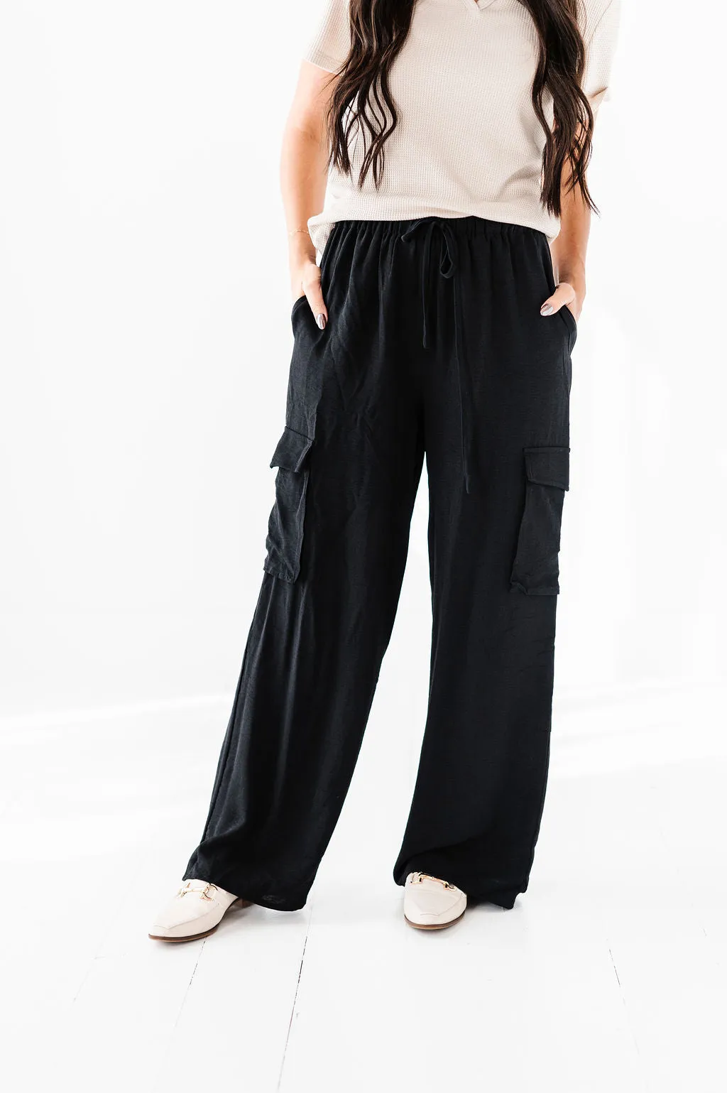 Carrie Cargo Wide Leg Pants