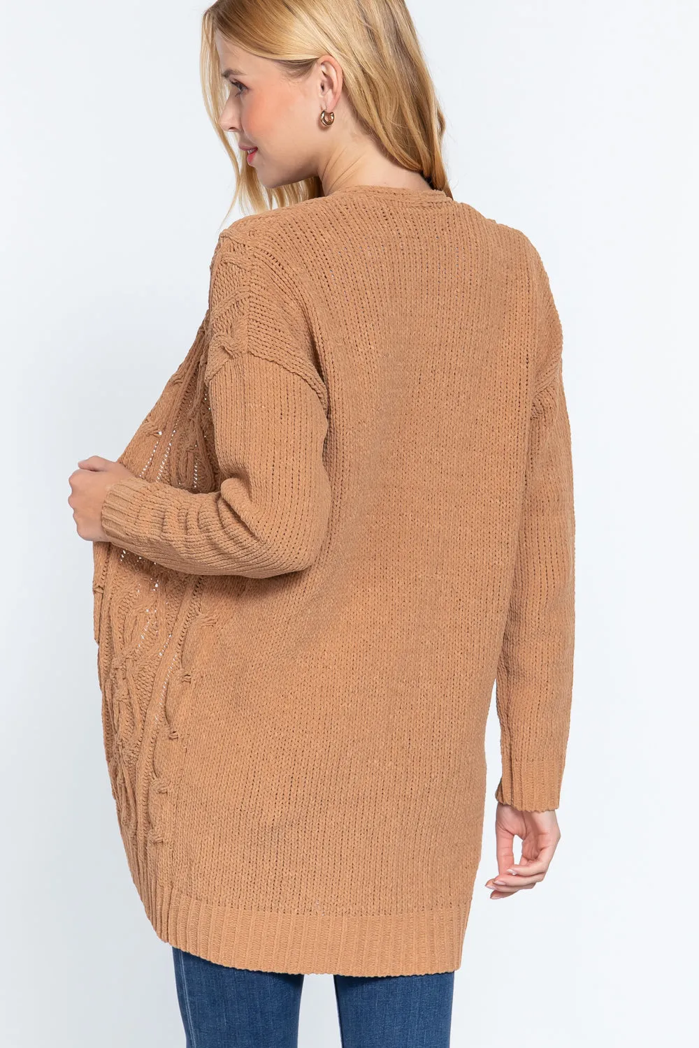 Chenille Sweater Cardigan