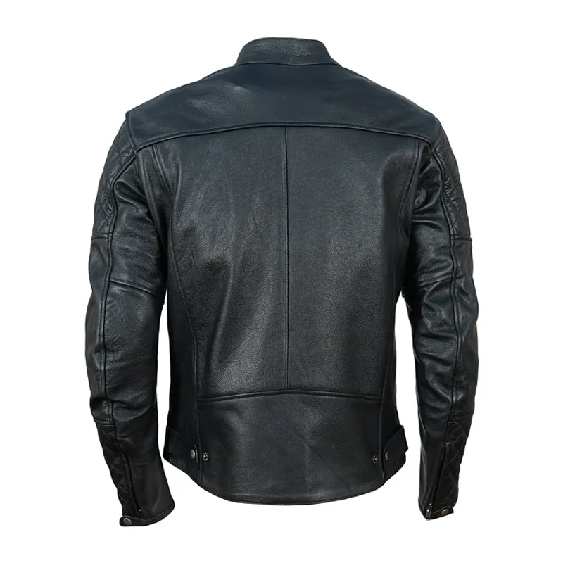 Connor's Speedster  Cafe racer motorcycle Jacket with quilted shoulders