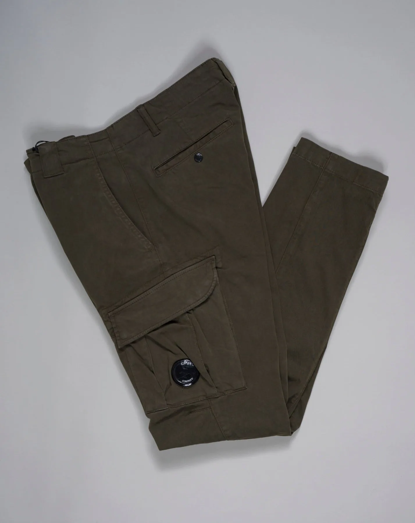 C.P. Company Stretch Sateen Cargo Pants / Ivy Green