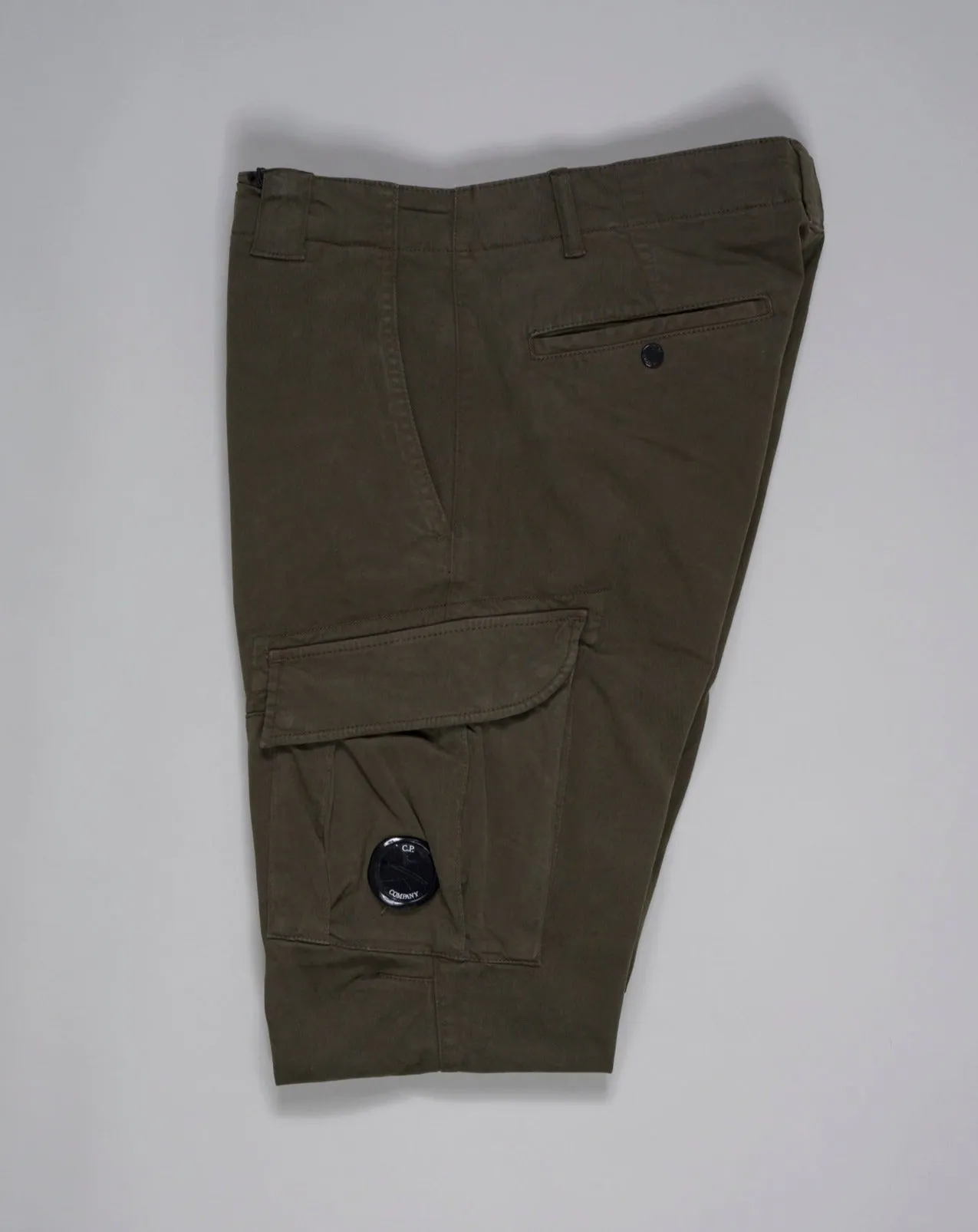 C.P. Company Stretch Sateen Cargo Pants / Ivy Green