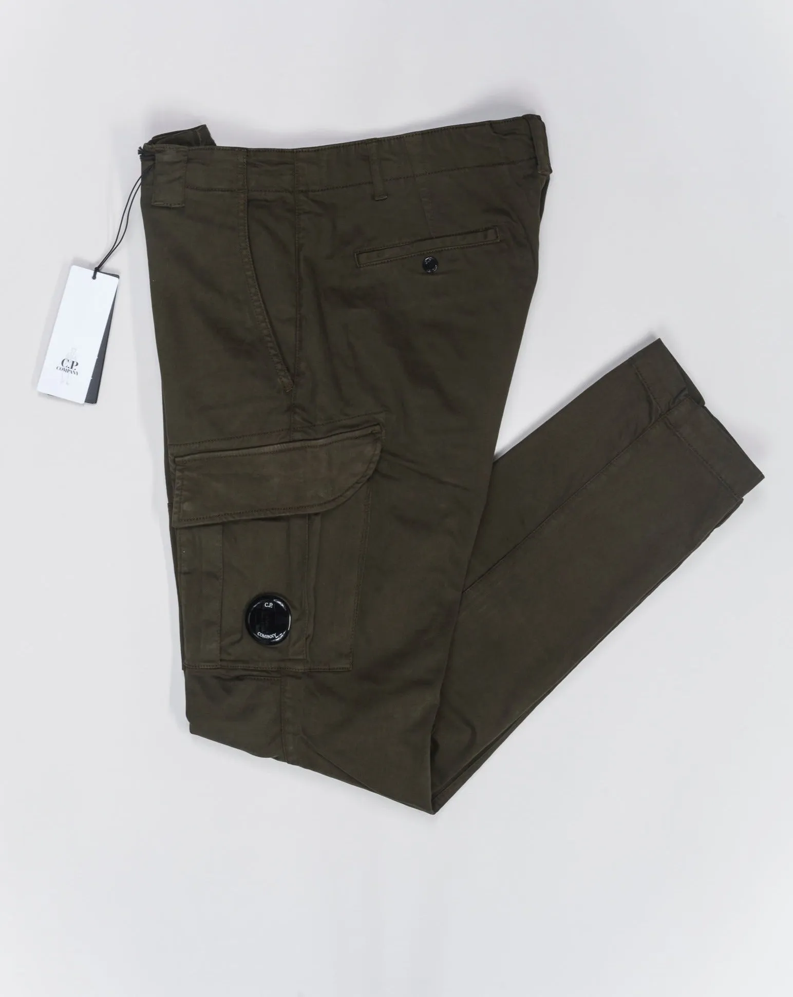 C.P. Company Stretch Sateen Cargo Pants / Ivy Green