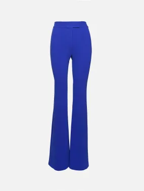 Elegant Flared Crepe Trousers