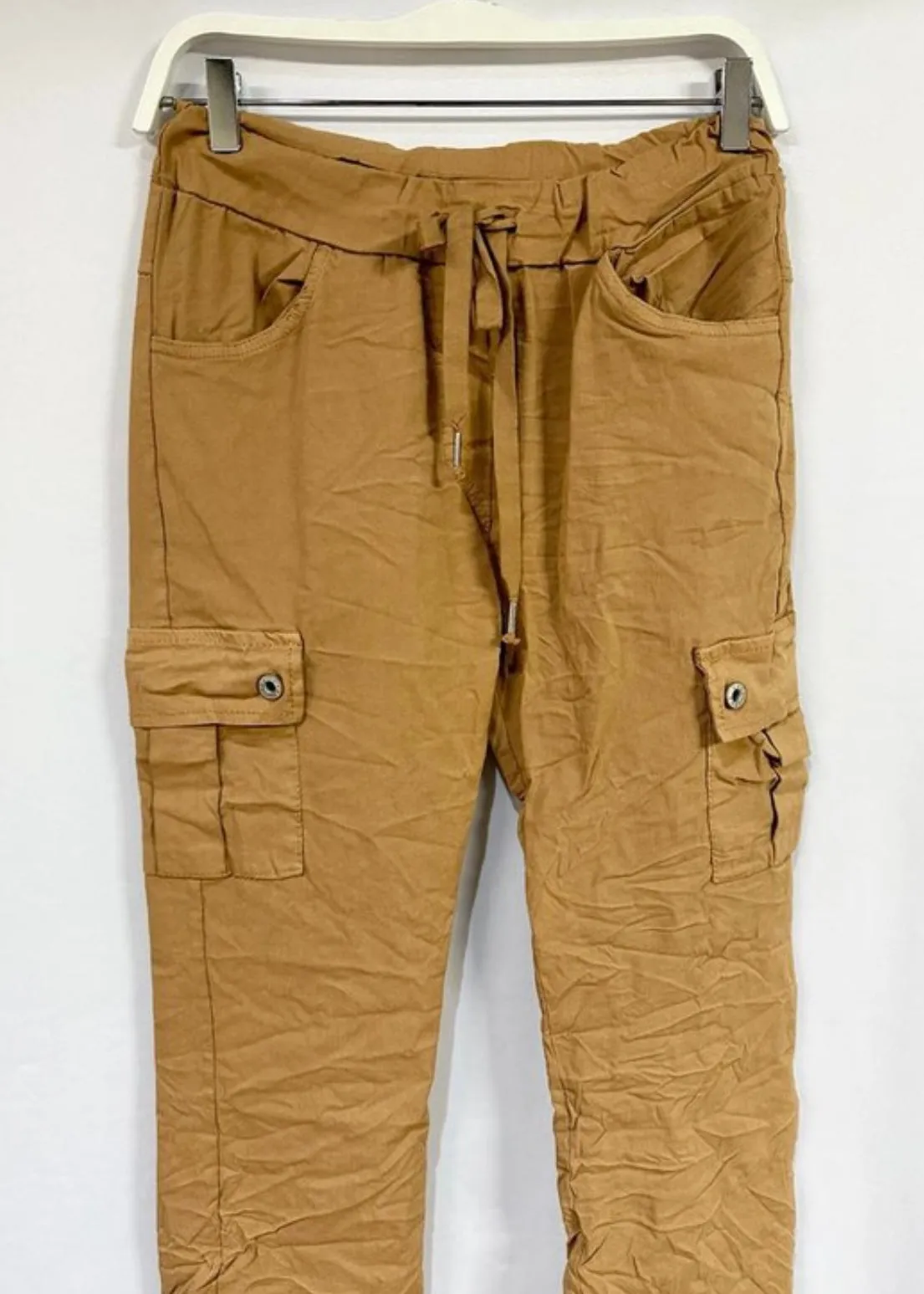 Crinkle Cargo Pants