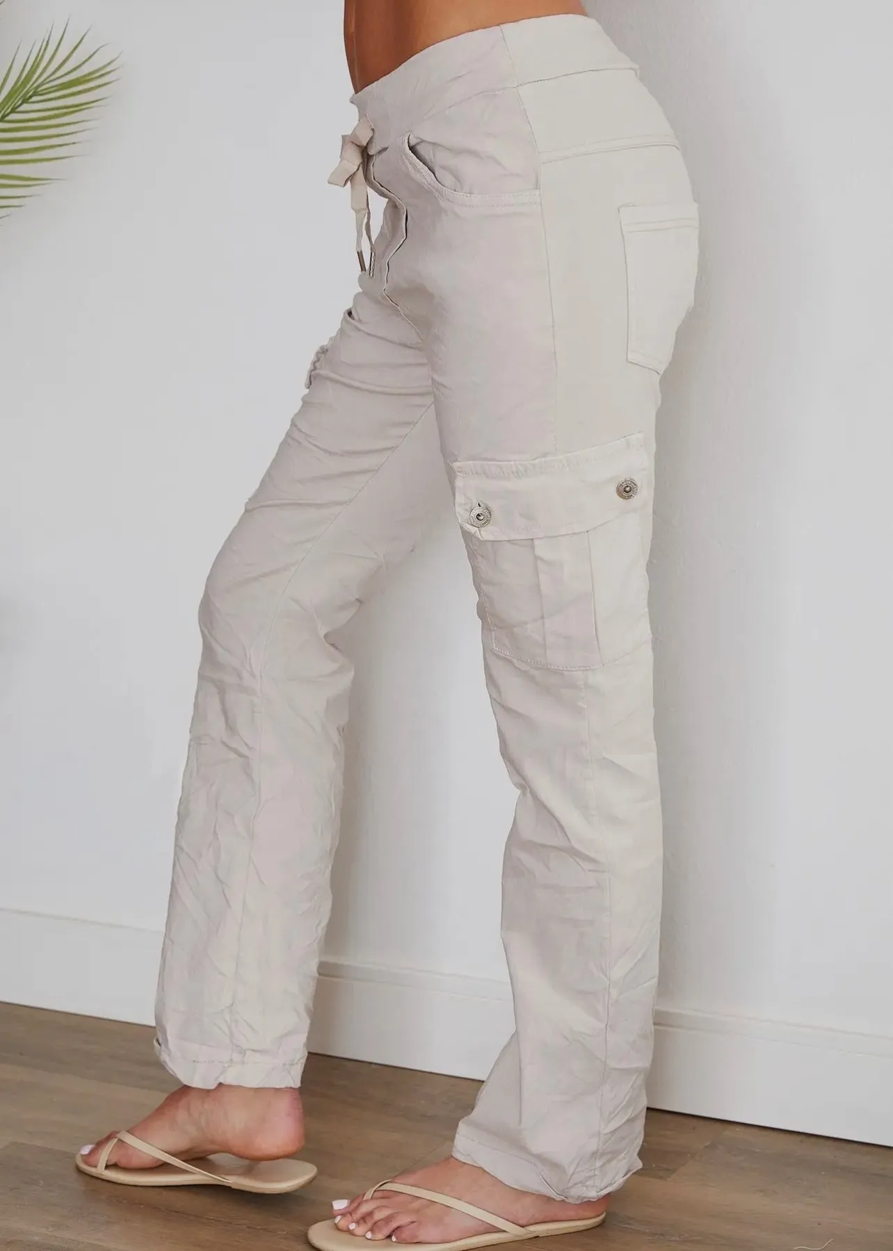 Crinkle Cargo Pants