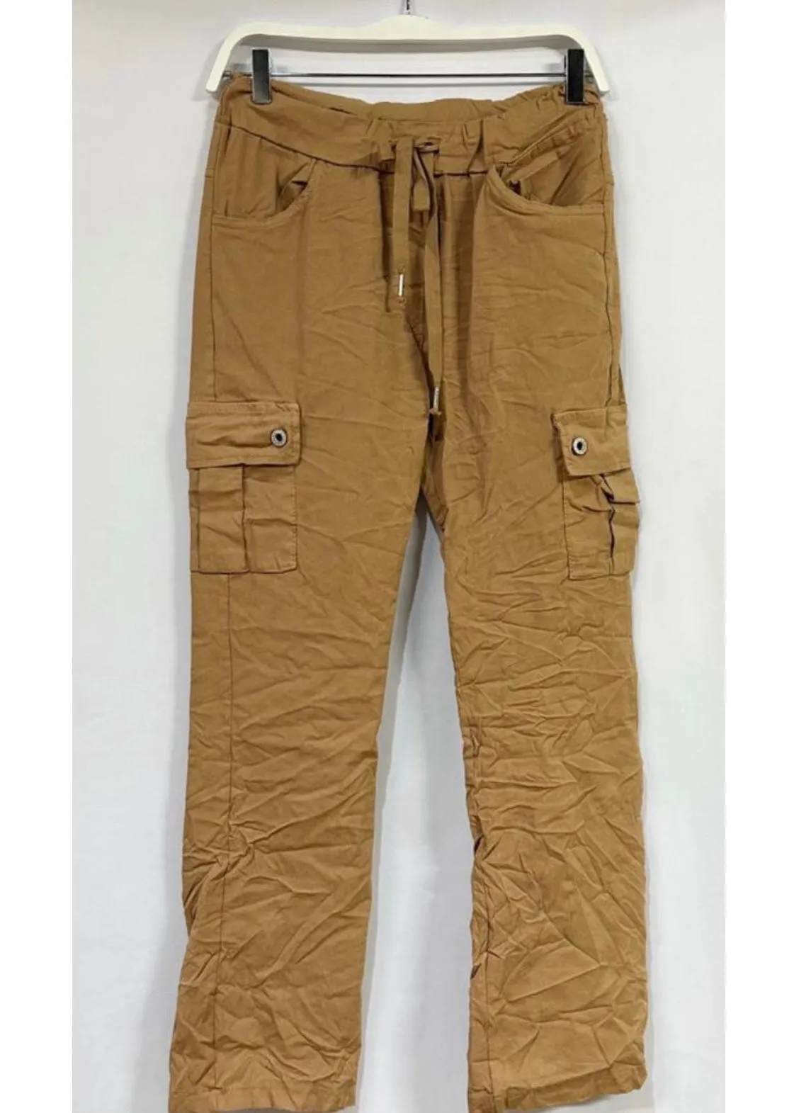 Crinkle Cargo Pants