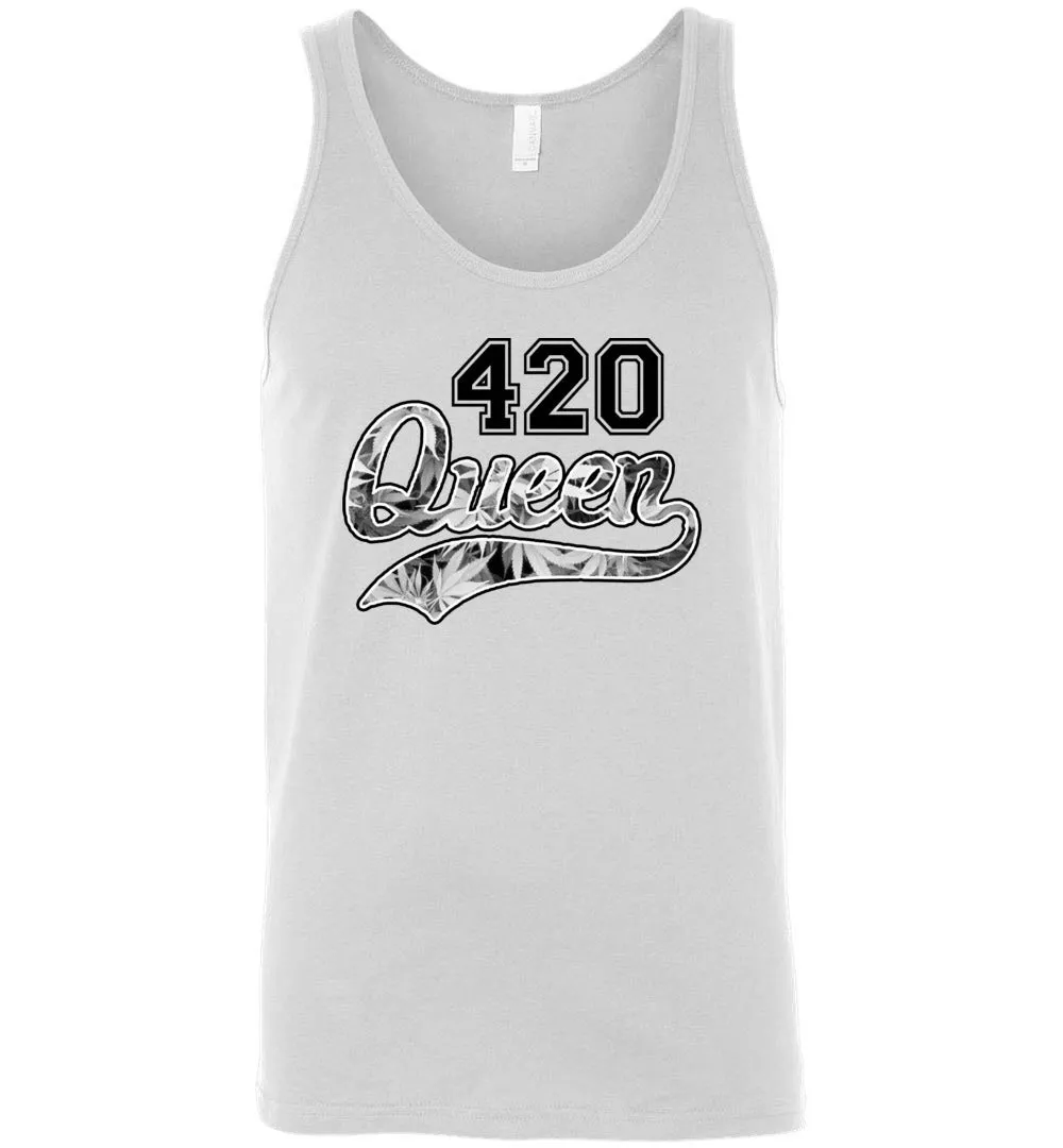 Dank Master 420 Queen Tank Top - White