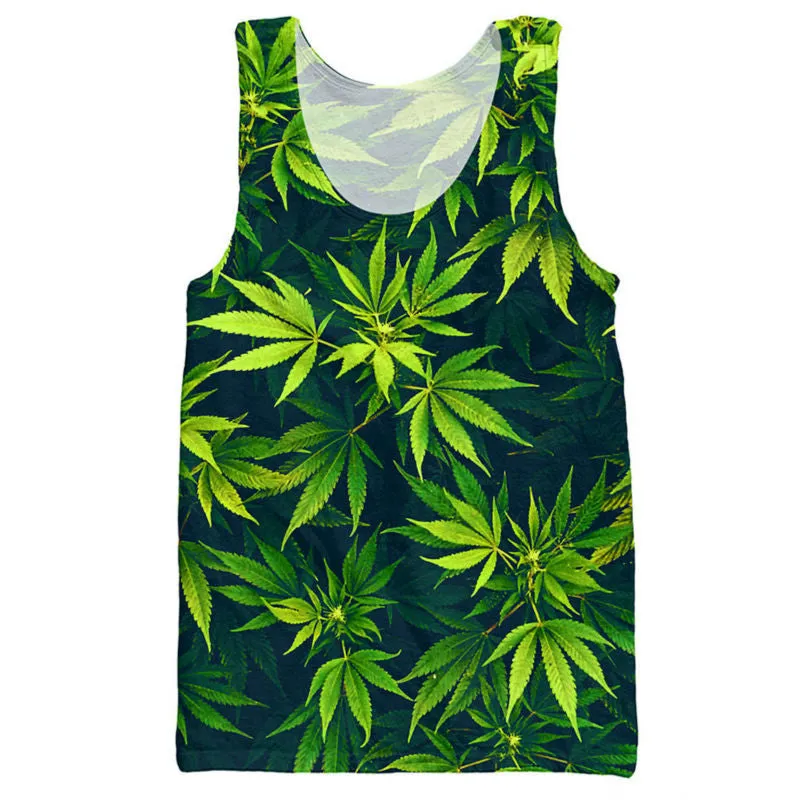 Dank Master Weed Leaf Tank Top