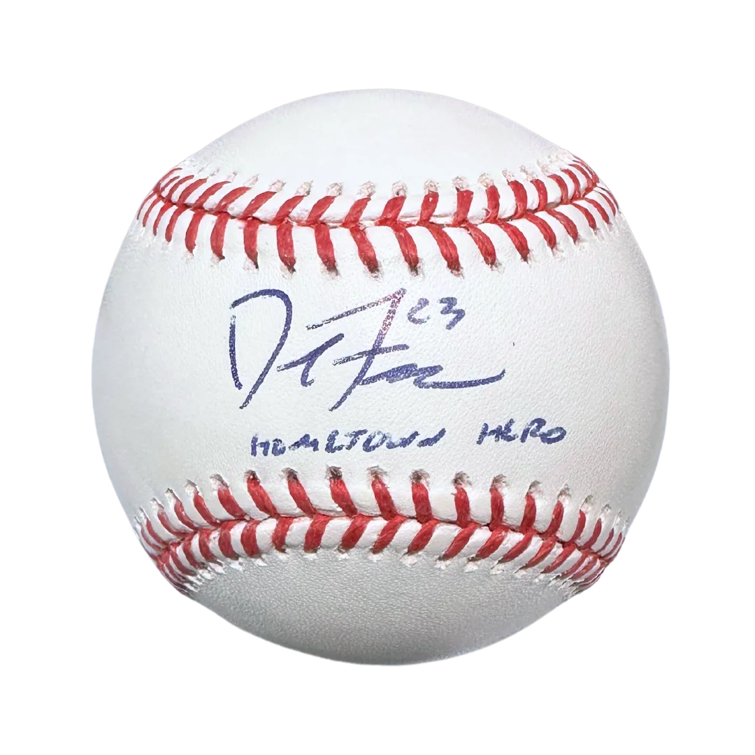 David Freese St Louis Cardinals Autographed Official Major League Baseball w/ "Hometown Hero" Inscription - JSA COA