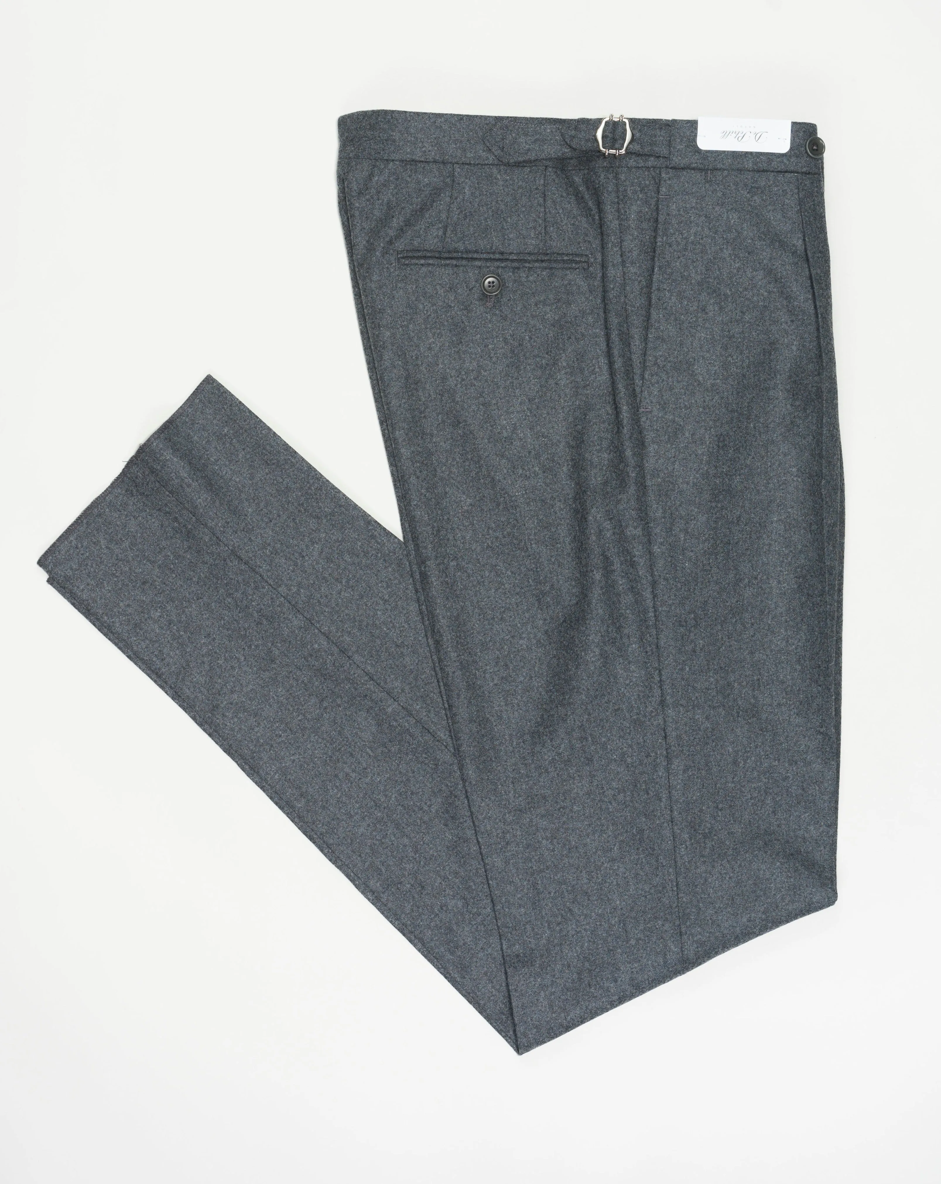 De Petrillo Flannel Trousers / Mid Grey